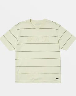 RVCA Tees / Tanks>BEVEL STRIPE SHORT SLEEVE TEE