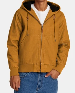 RVCA Jackets>CHAINMAIL SHERPA LINED JACKET