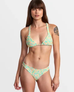 Women RVCA Bikini Bottoms|Bikini Bottoms>CONFETTI LOW WAIST CHEEKY BIKINI BOTTOMS