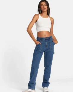 Women RVCA Denim|Pants>DAYSHIFT JEANS