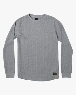 RVCA Tees / Tanks>DAYSHIFT LONG SLEEVE THERMAL SHIRT