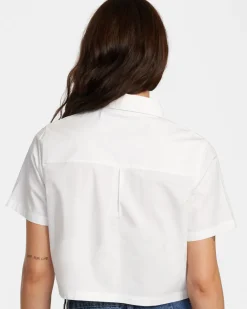 Women RVCA Tops>DAYSHIFT SHORT SLEEVE SHIRT