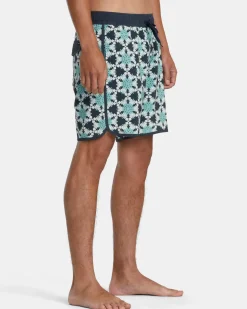 RVCA 16"-17" Outseam>EASTERN ELASTIC WAIST 17" BOARDSHORTS