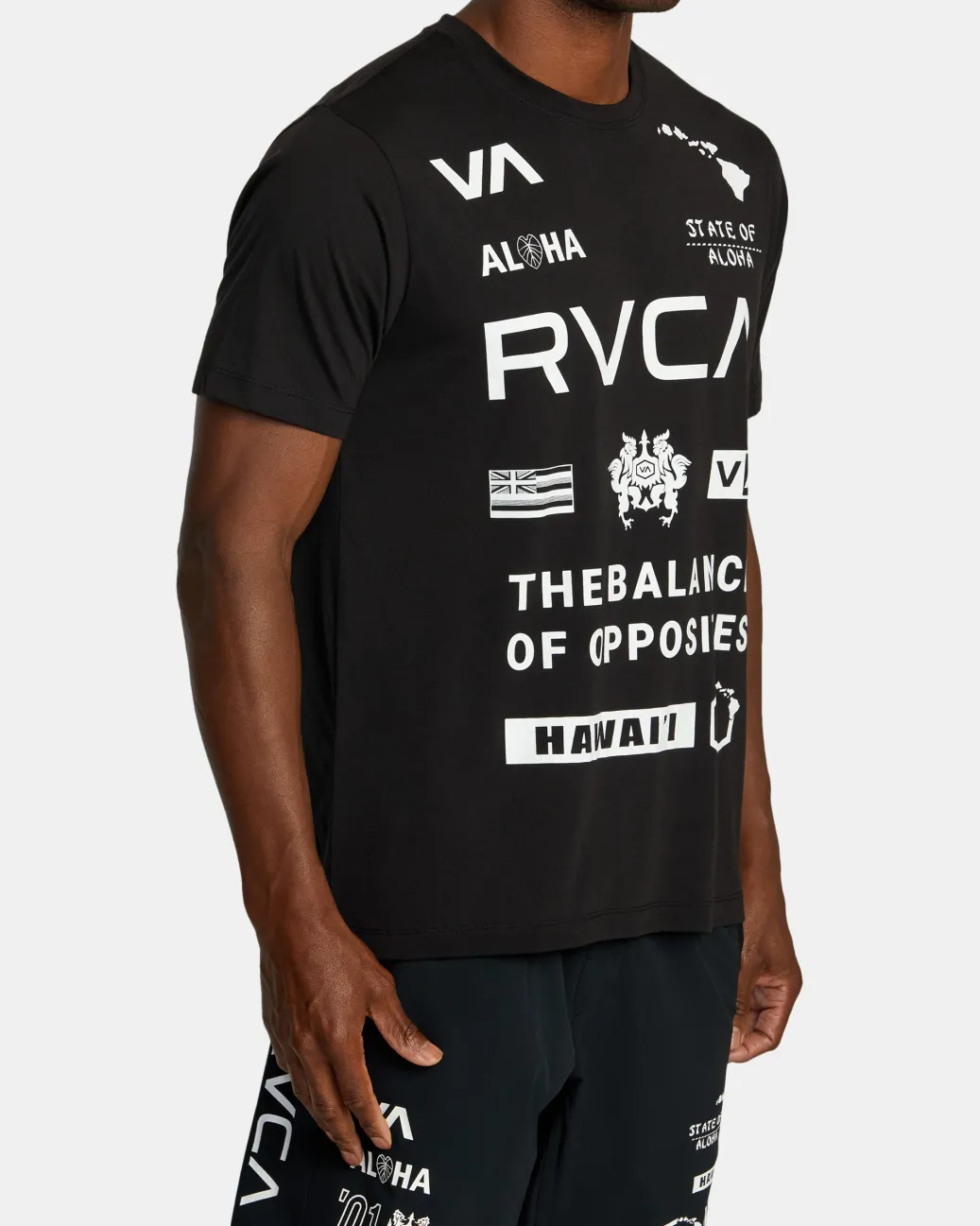 RVCA Workout Shirts|Tees / Tanks>HAWAII ALL BRAND SPORT TECH TEE