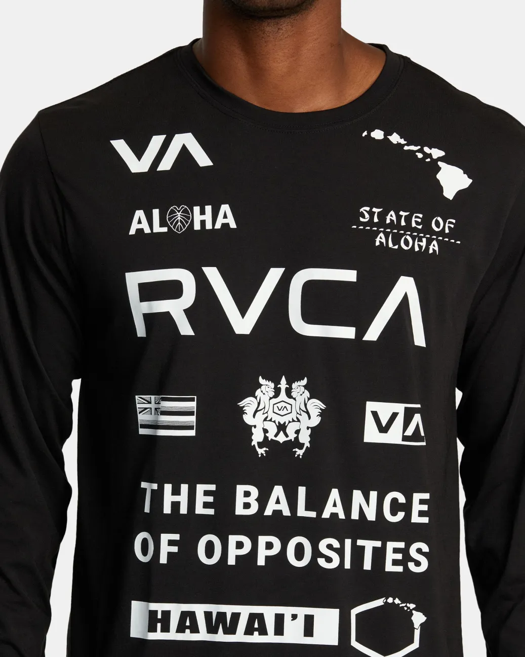 RVCA Workout Shirts|Tees / Tanks>HAWAII ALL BRAND SPORT TECH LONG SLEEVE TEE