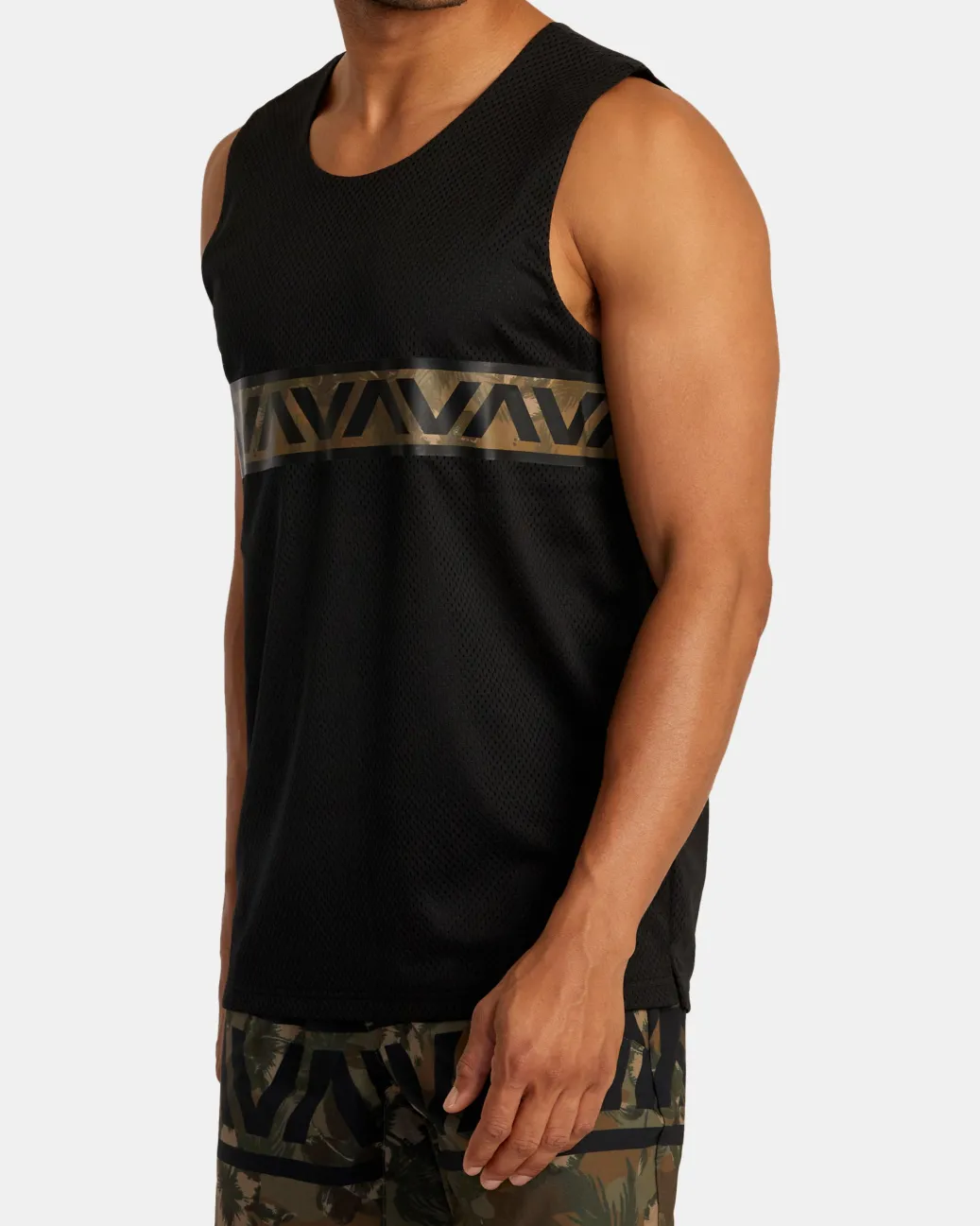 RVCA Tees / Tanks>HAWAII TARO MESH TANK TOP