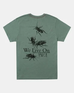RVCA Tees / Tanks>LIVE ON TEE