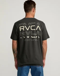 RVCA Tees / Tanks>LOGO SHATTER SHORT SLEEVE TEE