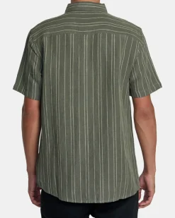 RVCA Shirts / Flannels>MERCY STRIPE SHORT SLEEVE SHIRT