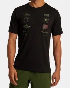 RVCA Workout Shirts|Tees / Tanks>MULTI GRID TEE