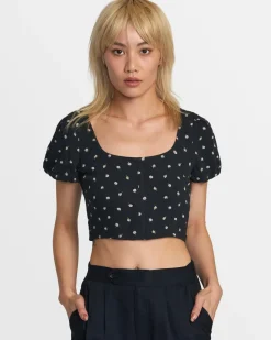 Women RVCA Tops>NOVA CROP TOP