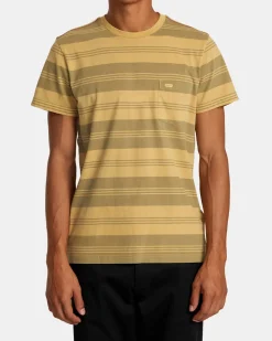 RVCA Tees / Tanks>PTC STRIPE SHORT SLEEVE KNIT