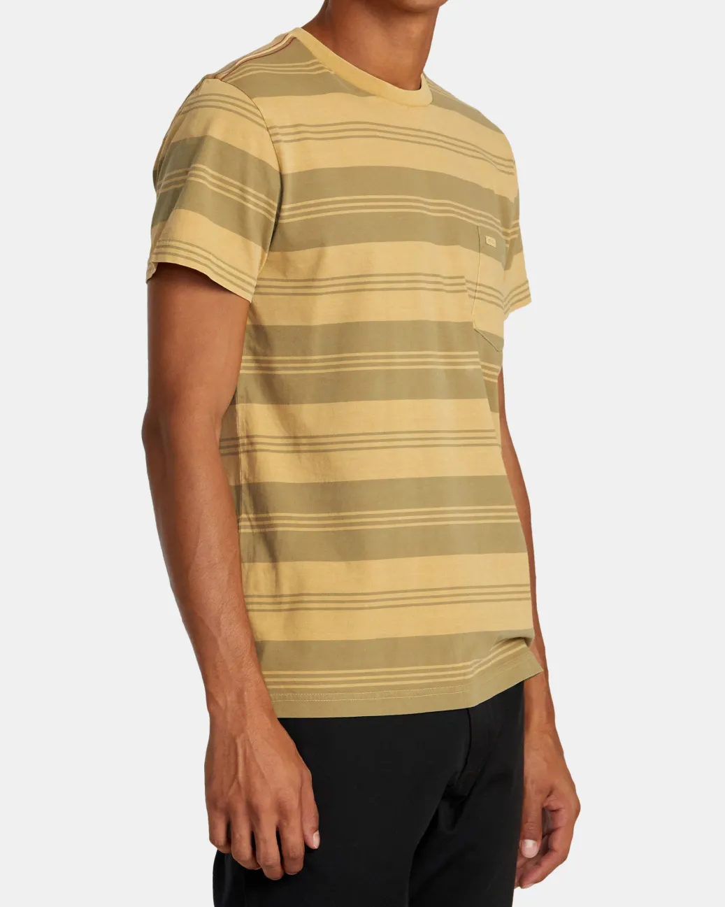 RVCA Tees / Tanks>PTC STRIPE SHORT SLEEVE KNIT