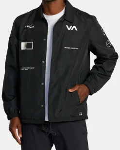 RVCA Jackets>RADIATE WINDBREAKER COACHES JACKET