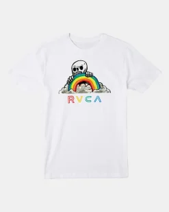 RVCA Tees / Tanks>RAINBOW SKULLS TEE