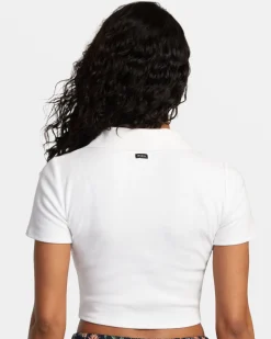 Women RVCA Tops>SELECTS CHASE POLO KNIT