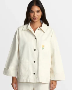 Women RVCA Jackets>SNACKS CHORE JACKET