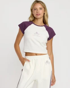 Women RVCA Workout Tops|Tops>SPORT BABY RAGLAN