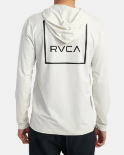 RVCA Rashguards / Surf Tees>SURF SHIRT HOODIE HOODED SURF TEE