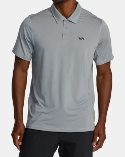 RVCA Workout Shirts>VA SPORT VENT TECHNICAL POLO SHIRT